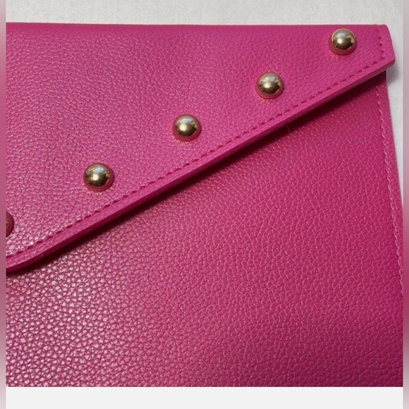 Juicy Couture Pink with Gold Embellishments Clutch Handbag NWT - Picture 4 of 10